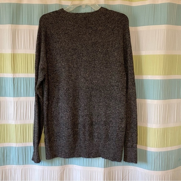 J Crew Lambs Wool Knit Sweater Gray Crewneck Sz Medium - Picture 6 of 8